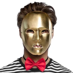 Boland Party Partners B.V. Maske Mimer Guld - Masker