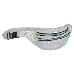 Online Boland Party Partners B.V. Mavebæltetaske Sølv Holografisk Crystal