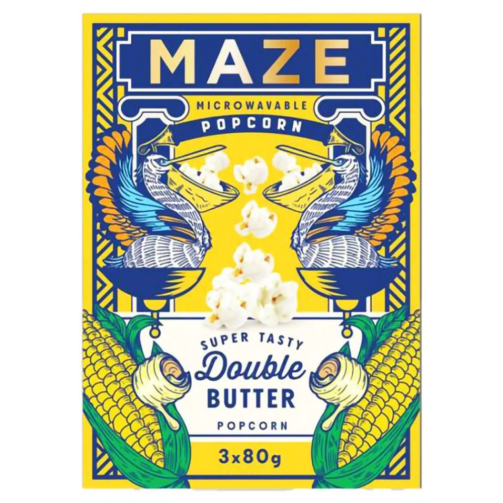 ERT Godis AB Maze Popcorn Double Butter - Snacks