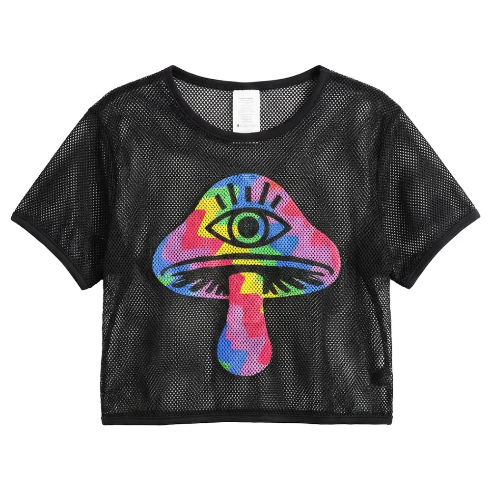 Fiestas Guirca, S.L Mesh T-shirt Shrooms Dame - Tøj|Tilbehør