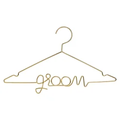 PartyDeco sp. z o.o. Metalbøjle Groom Guld - Hjem & Husholdning