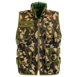 Widmann S.r.l. Militærvest Camouflage - Tilbehør|Udklædningskostumer