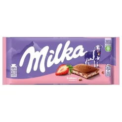 USA Godis AB Milka Mælkechokoladebar Jordbær - Slik
