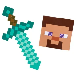 Jakks Europe B.V. Minecraft Steve Maske & Sværd Børnesæt - Masker
