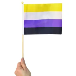 House of Nord AB Miniflag på Pind Non-Binær - Flag