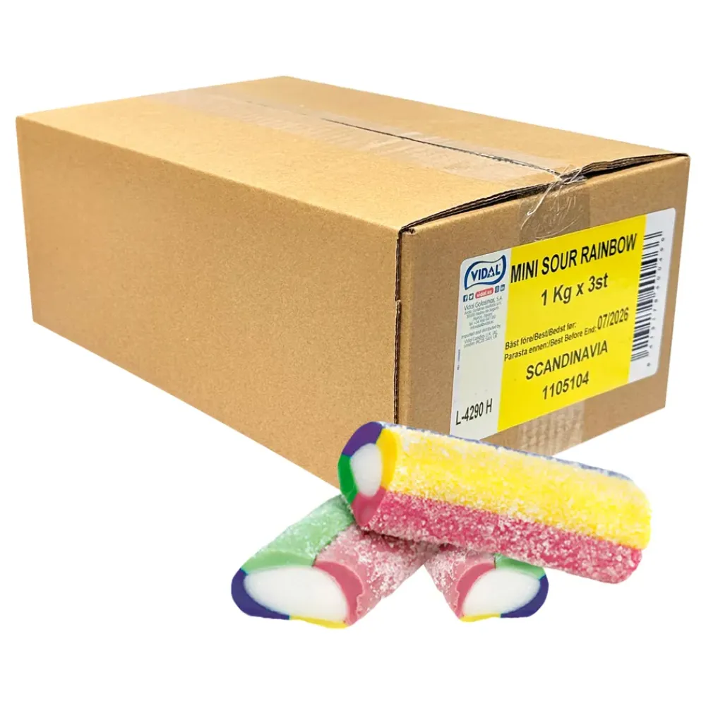 Hot ERT Godis AB Mini Sour Rainbow Økonomipakke