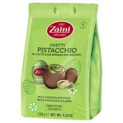 Hultén försäljning AB Mælkechokoladeæg med pistacie fyld - Slik