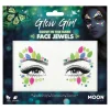 Rubies Netherland B.V. Moon Creations Face Jewels Selvlysende Glow Girl - Tilbehør|Accessories