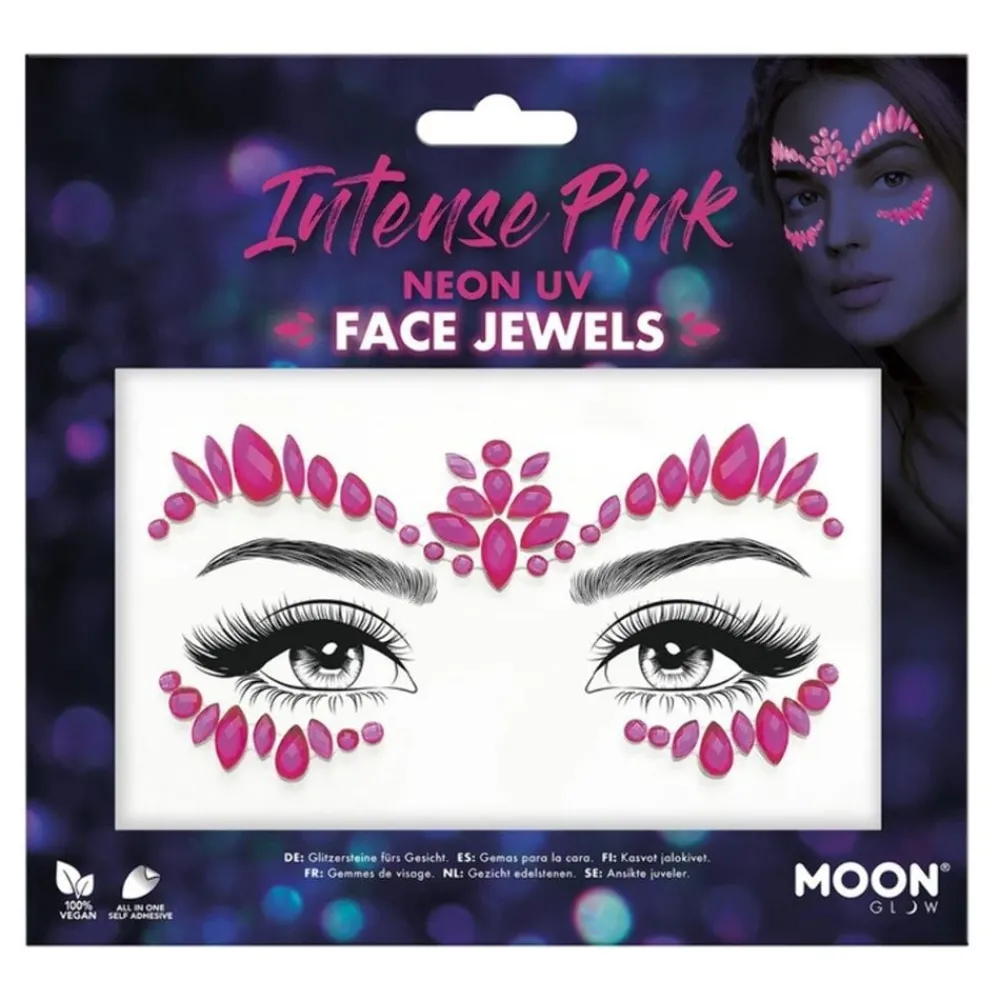 Best Rubies Netherland B.V. Moon Creations Face Jewels UV Neon Lyserød