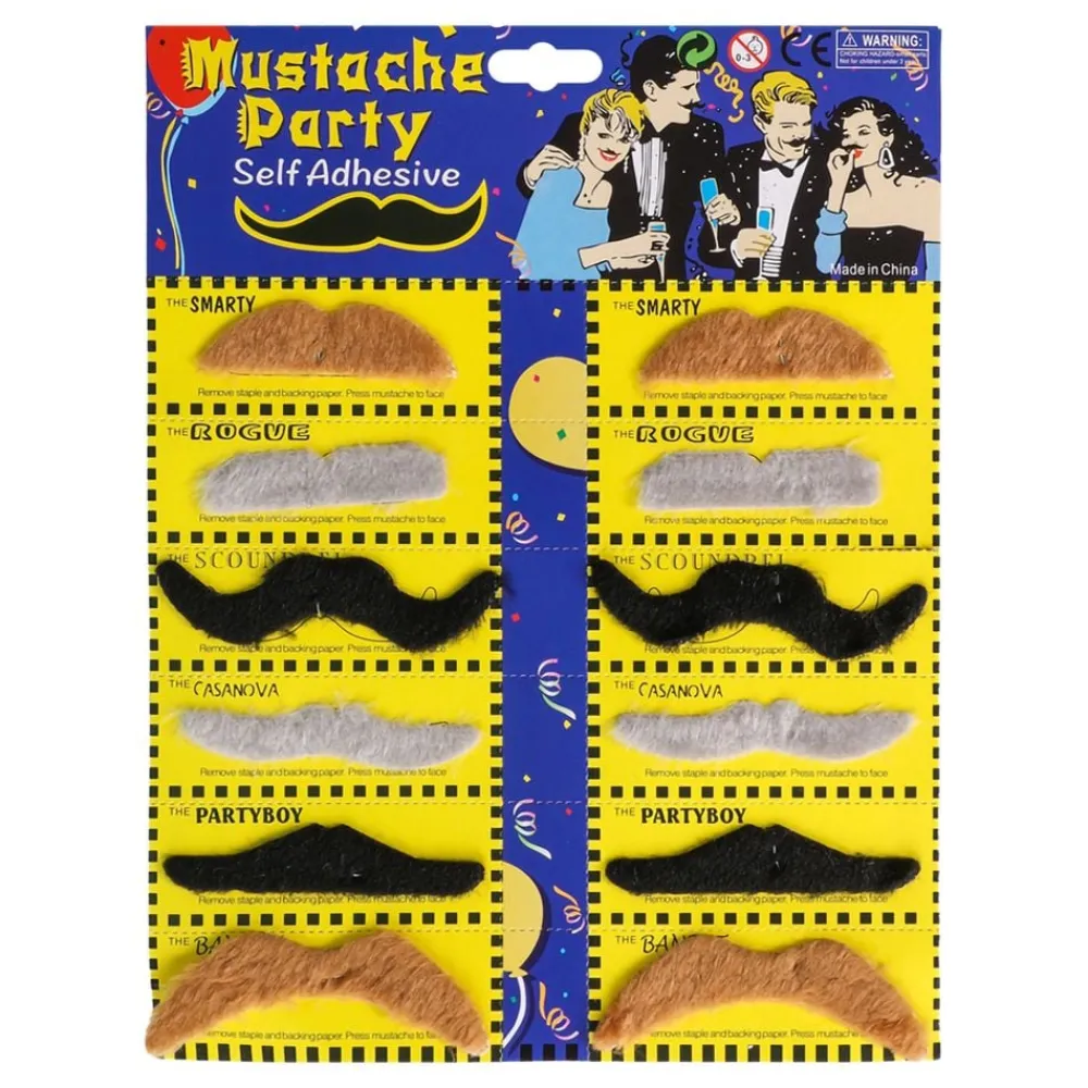 Hisab/Joker Company AB Moustache Sæt - Tilbehør|Oppyntning