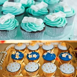 Partyking AB Muffinsforme Folie Sølv - Bagning