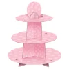 Outlet Unique UK Inc t/as Unique Party Muffinsstativ Baby Shower Lyserød