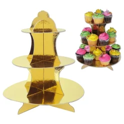Three Sixty Degrees Ltd Muffinstativ Guld Metallic - Servering|Borddækning