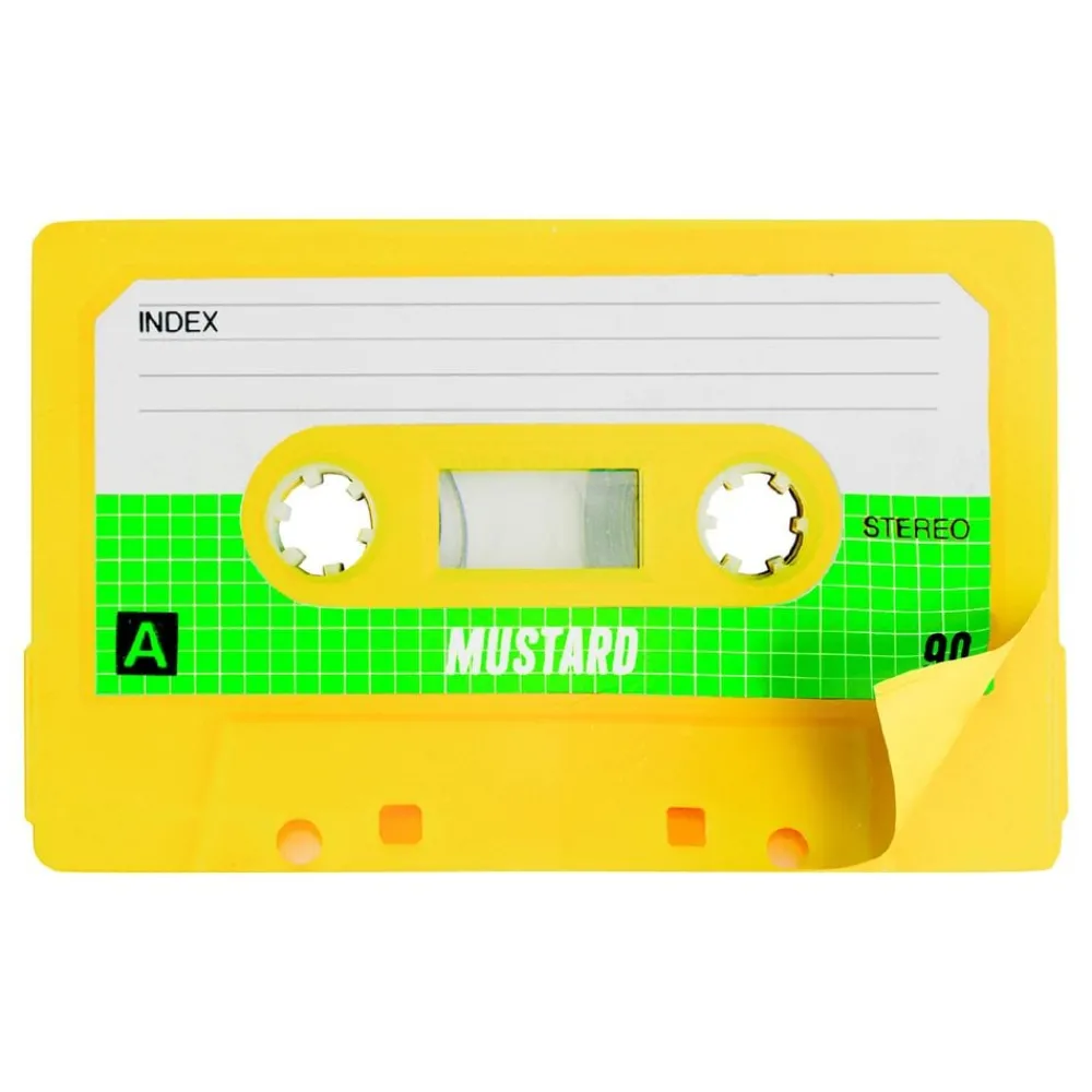 Ohlsson & Lohaven AB Mustard Kassette Sticky Notes - Spil & Leg|Hobby & Fritid