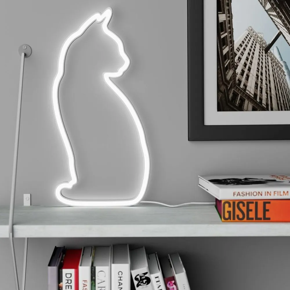 Sale Ohlsson & Lohaven AB Mustard LED-lampe Kat Neon