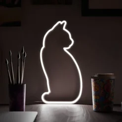Sale Ohlsson & Lohaven AB Mustard LED-lampe Kat Neon