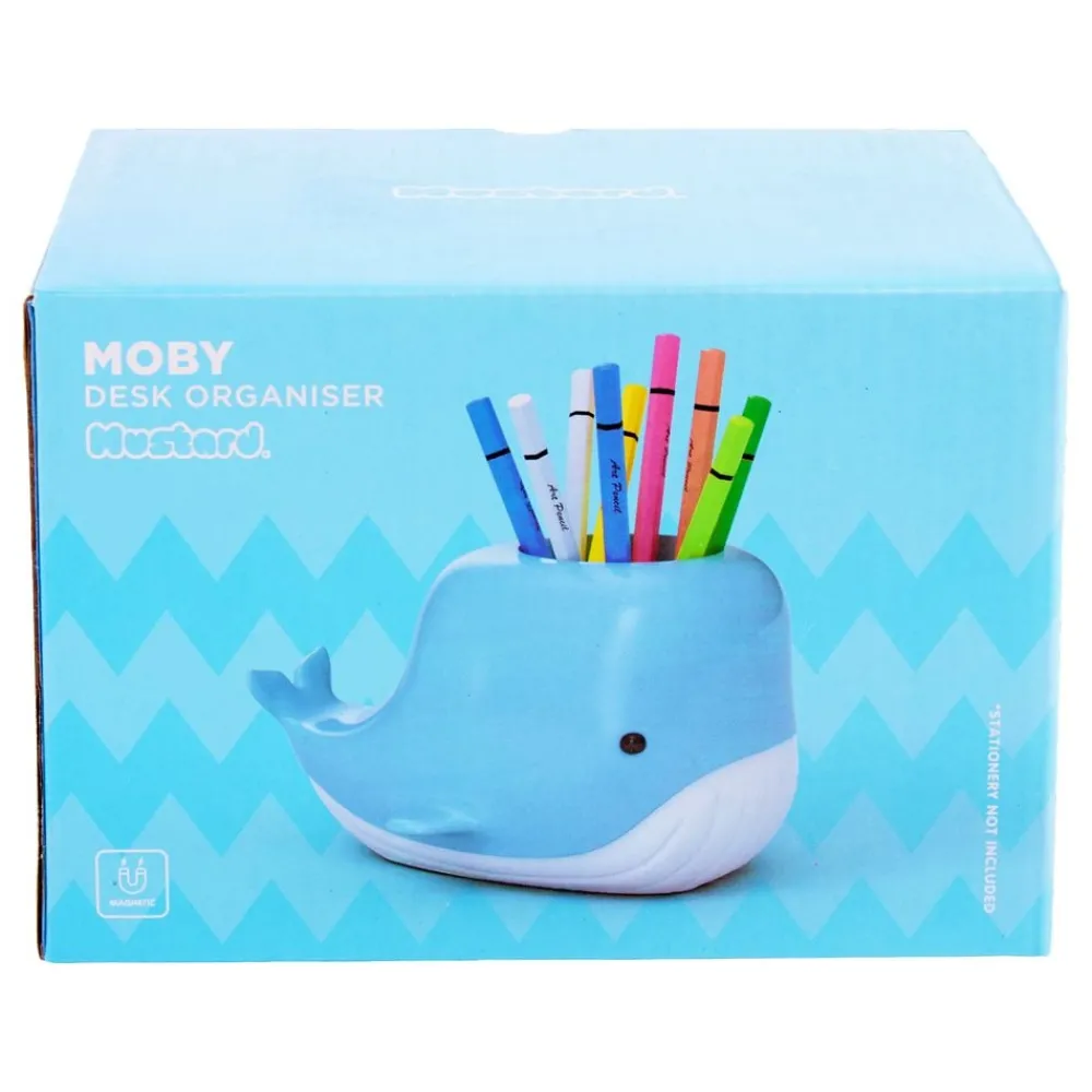 New Ohlsson & Lohaven AB Mustard Moby Whale Skrivebordsorganisator