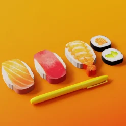 Sale Ohlsson & Lohaven AB Mustard Sushi Bento Sticky Notes