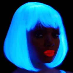 Leg Avenue Europe Neon Hvid Page Paryk Deluxe - Parykker