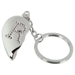 Out of the blue KG Nøglering Halvt Hjerte med Bogstav - Accessories