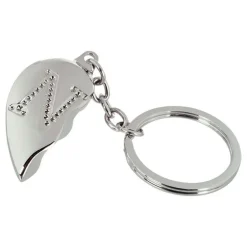 Out of the blue KG Nøglering Halvt Hjerte med Bogstav - Accessories