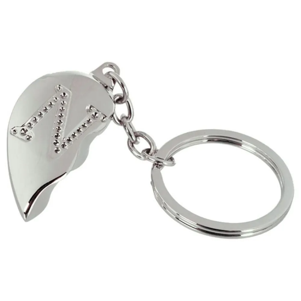 Out of the blue KG Nøglering Halvt Hjerte med Bogstav - Accessories