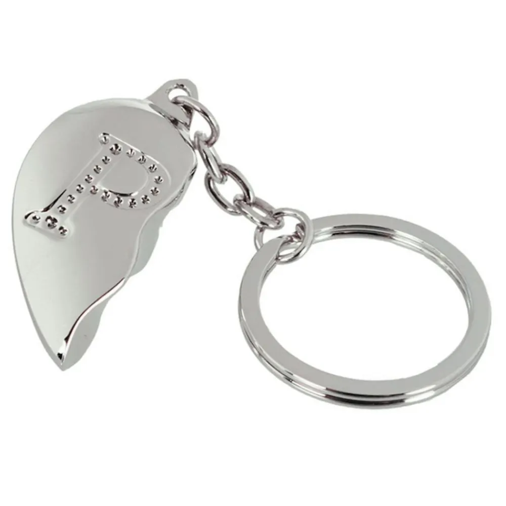 Out of the blue KG Nøglering Halvt Hjerte med Bogstav - Accessories
