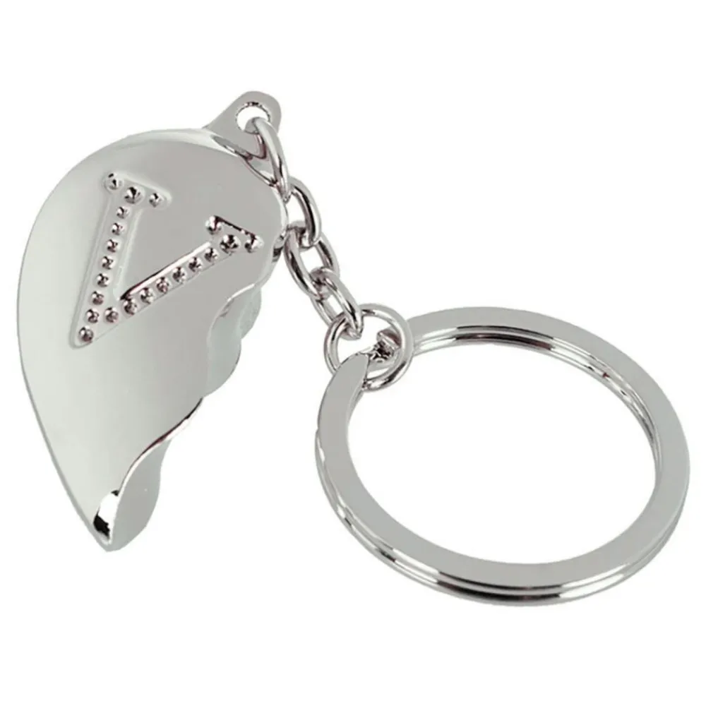 Out of the blue KG Nøglering Halvt Hjerte med Bogstav - Accessories