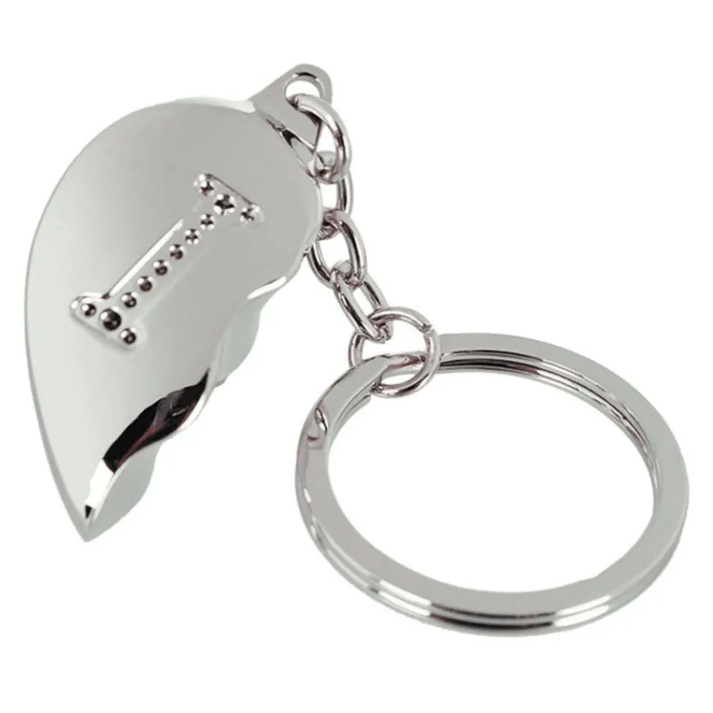 Out of the blue KG Nøglering Halvt Hjerte med Bogstav - Accessories
