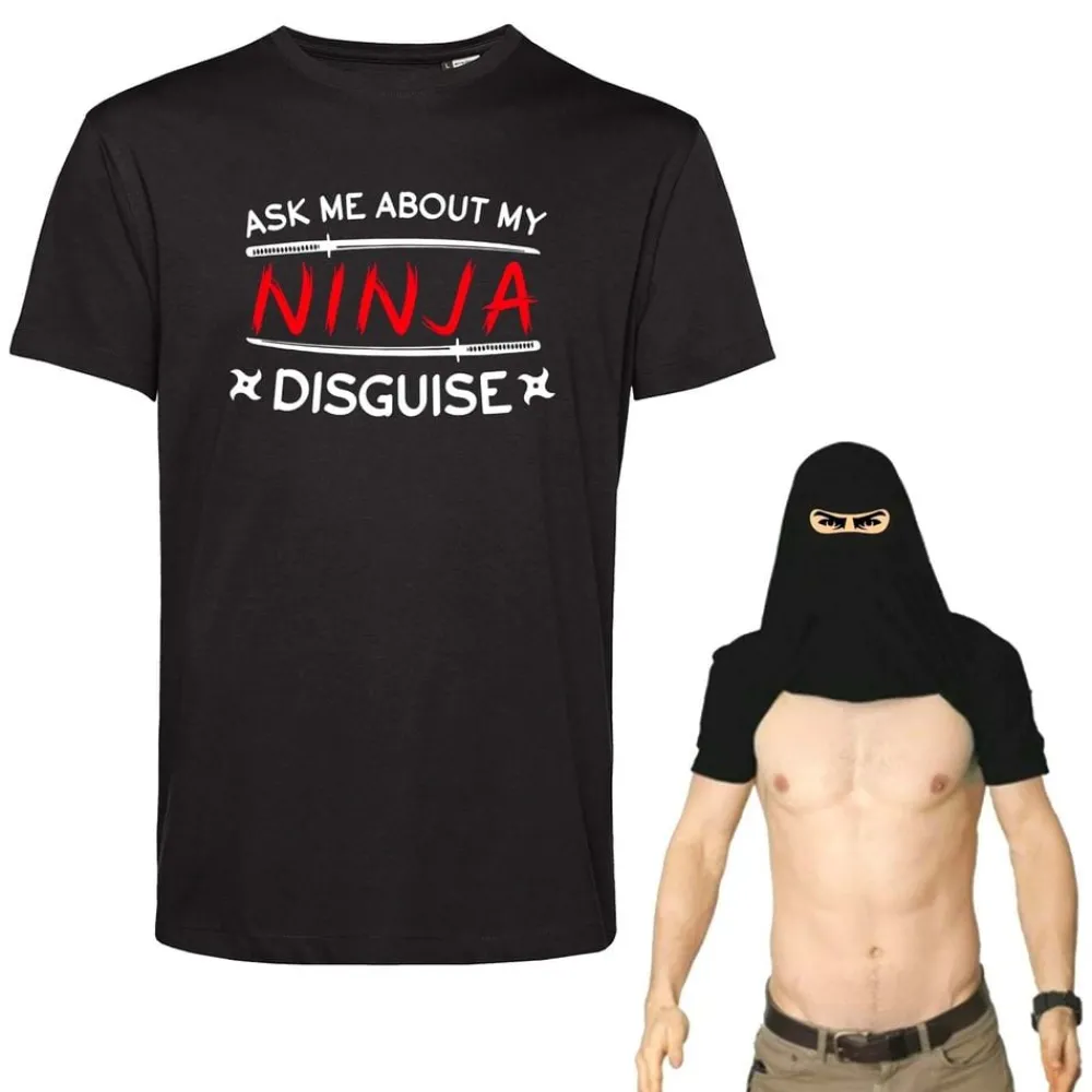 Netshirt Group AB Ninja Disguise T-shirt - Tøj|Udklædningskostumer