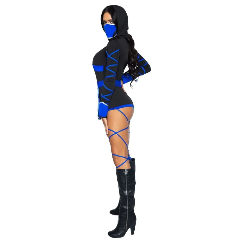 Leg Avenue Europe Ninja Sort/Blå Kostume - Udklædningskostumer|Kostumetema