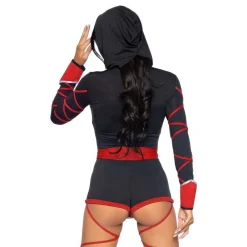 Leg Avenue Europe Ninja Sort/Rød Kostume - Udklædningskostumer|Kostumetema