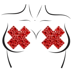 Leg Avenue Europe Nipple Covers Jewels X Rød Deluxe - Tøj|Tilbehør