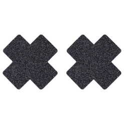 ESPA NV Nipple Covers Kors Sorte Glitter - Tøj|Sex & Lyst