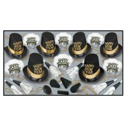 Three Sixty Degrees Ltd Nytårssæt Happy New Year Guld - Tilbehør|Festtilbehør