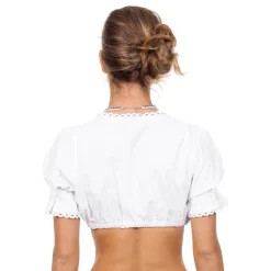 Clearance Wilbers Karnaval B.V. Oktoberfest Bluse Kort Dame Hvid
