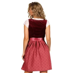 Thetru B.V. Oktoberfest Dirndl Jula Vinrød Deluxe Kostume - Tøj|Udklædningskostumer
