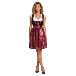 Thetru B.V. Oktoberfest Dirndl Jula Vinrød Deluxe Kostume - Tøj|Udklædningskostumer