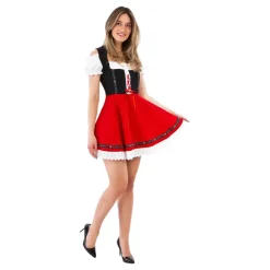 Online Hisab/Joker Company AB Oktoberfestkjole Dirndl Rød