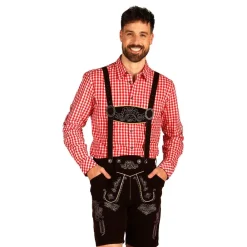 Thetru B.V. Oktoberfest Lederhosen Short Deluxe Mørkebrun
