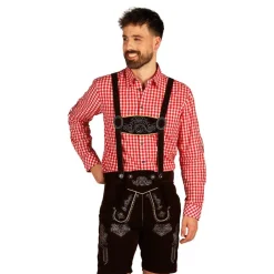 Thetru B.V. Oktoberfest Lederhosen Short Deluxe Mørkebrun
