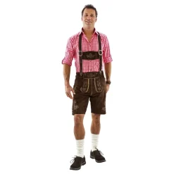 Hisab/Joker Company AB Oktoberfest Lederhosen Shorts Brune - Tilbehør
