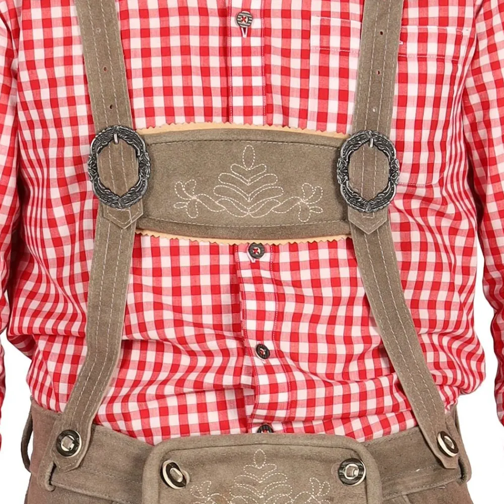 Clearance Thetru B.V. Oktoberfest Lederhosen Shorts Deluxe Beige