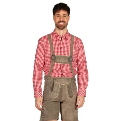 Clearance Thetru B.V. Oktoberfest Lederhosen Shorts Deluxe Beige