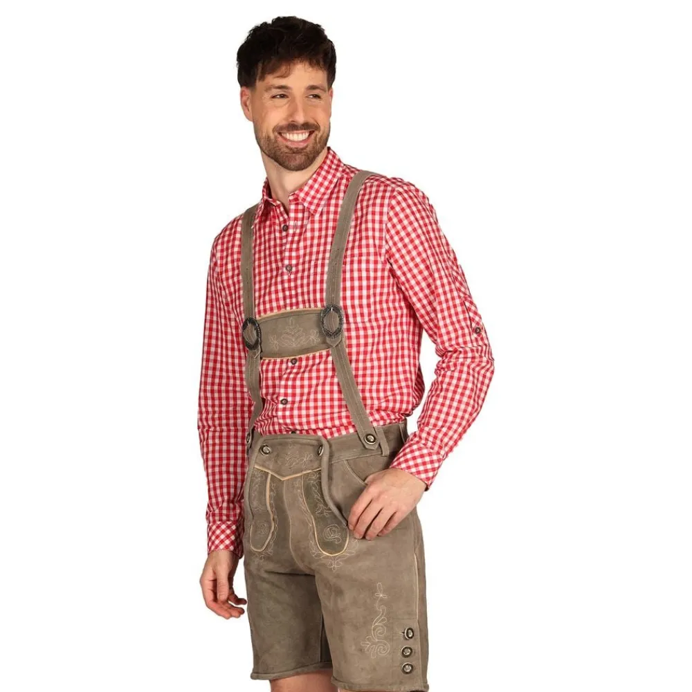 Clearance Thetru B.V. Oktoberfest Lederhosen Shorts Deluxe Beige