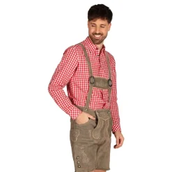 Clearance Thetru B.V. Oktoberfest Lederhosen Shorts Deluxe Beige