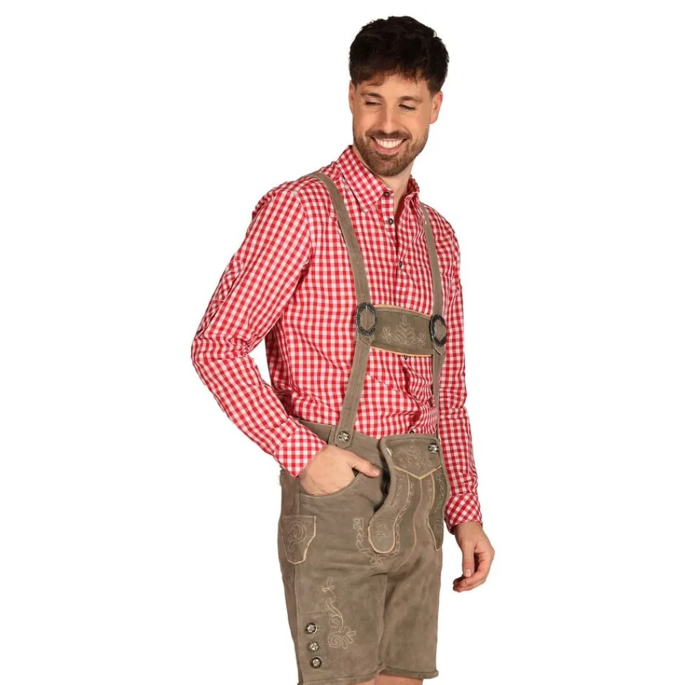 Clearance Thetru B.V. Oktoberfest Lederhosen Shorts Deluxe Beige