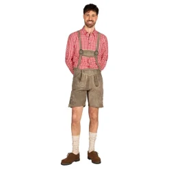 Clearance Thetru B.V. Oktoberfest Lederhosen Shorts Deluxe Beige