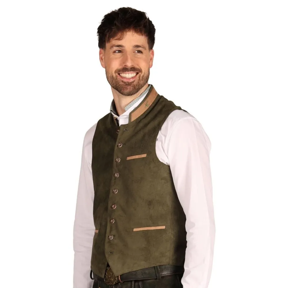 Thetru B.V. Oktoberfest Vest Mørkegrøn Deluxe - Tilbehør