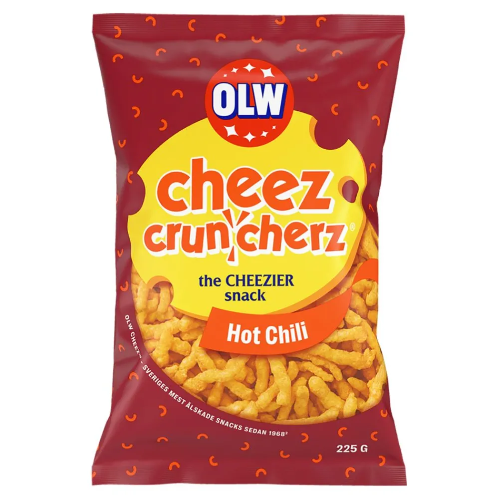 ERT Godis AB OLW Cheez Cruncherz Hot Chili - Snacks